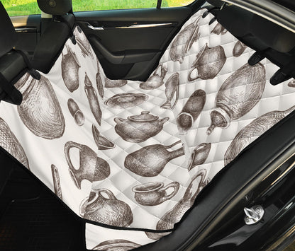 Pottery Pattern Print Design A01 Rear Dog Car Seat Cover Hammock