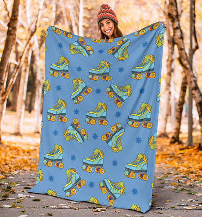 Roller skate Pattern Print Design A04 Premium Blanket