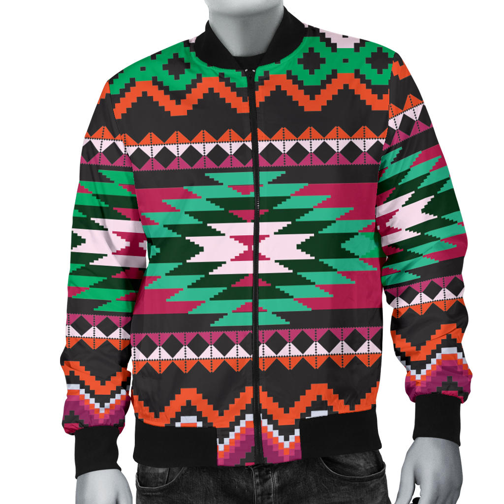 Mexican Pattern Print Design 01 Men Bomber Jacket