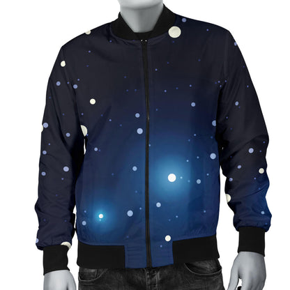 Night sky Pattern Print Design A02 Men Bomber Jacket