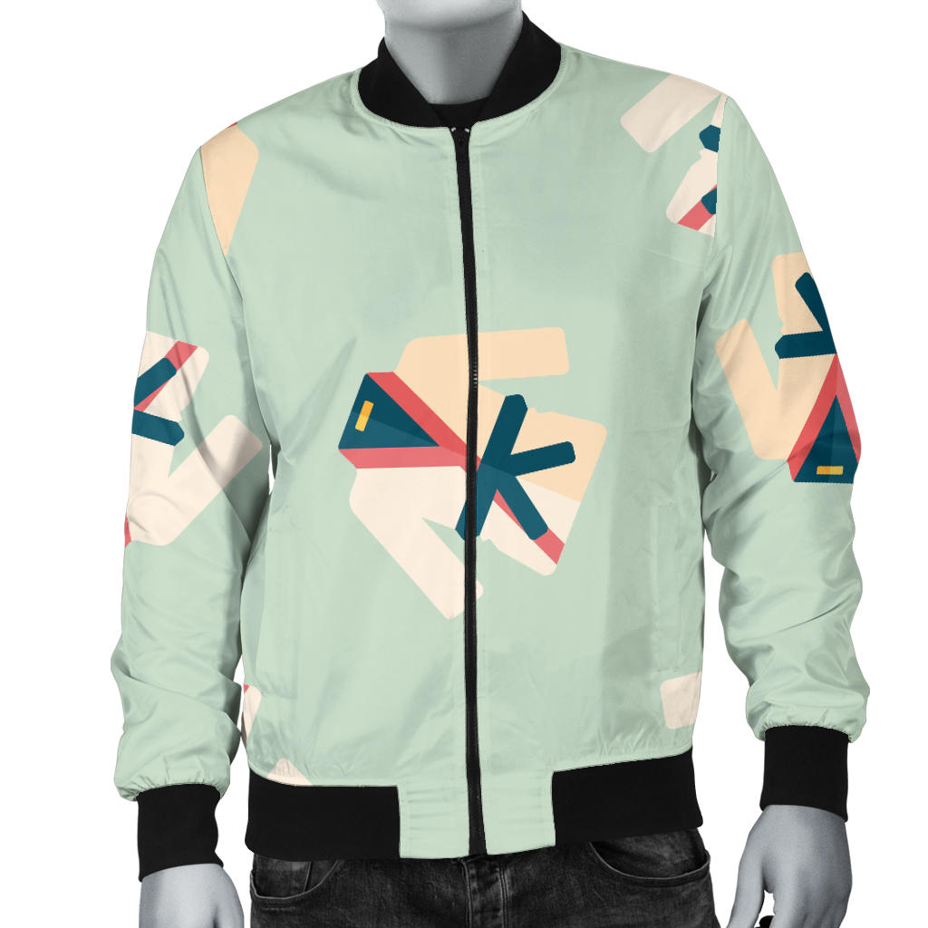 Karate Pattern Print Design 02 Men Bomber Jacket
