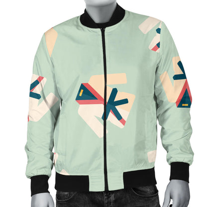 Karate Pattern Print Design 02 Men Bomber Jacket