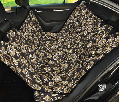 Brocade Pattern Print Design 03 Rear Dog Car Seat Cover Hammock
