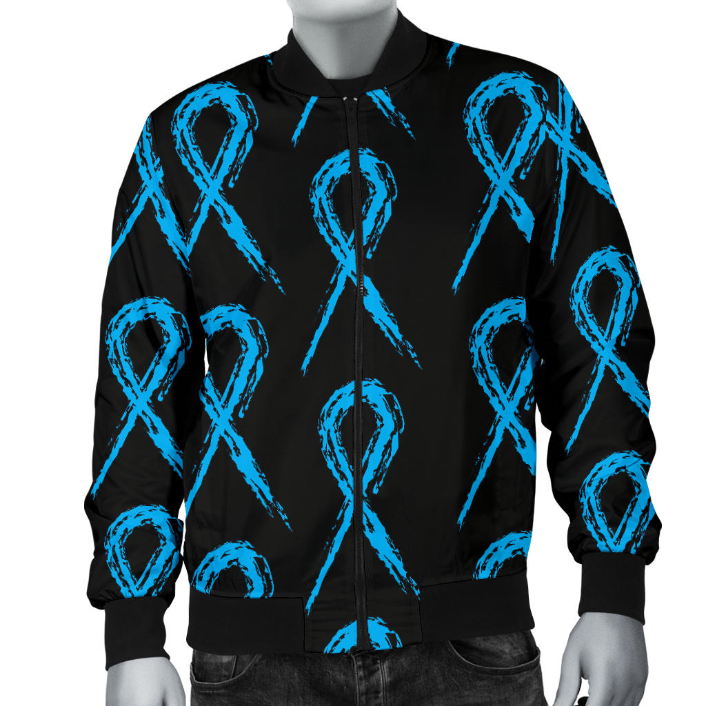 Prostate cancer Pattern Print Design A02 Men Bomber Jacket