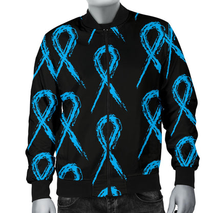 Prostate cancer Pattern Print Design A02 Men Bomber Jacket