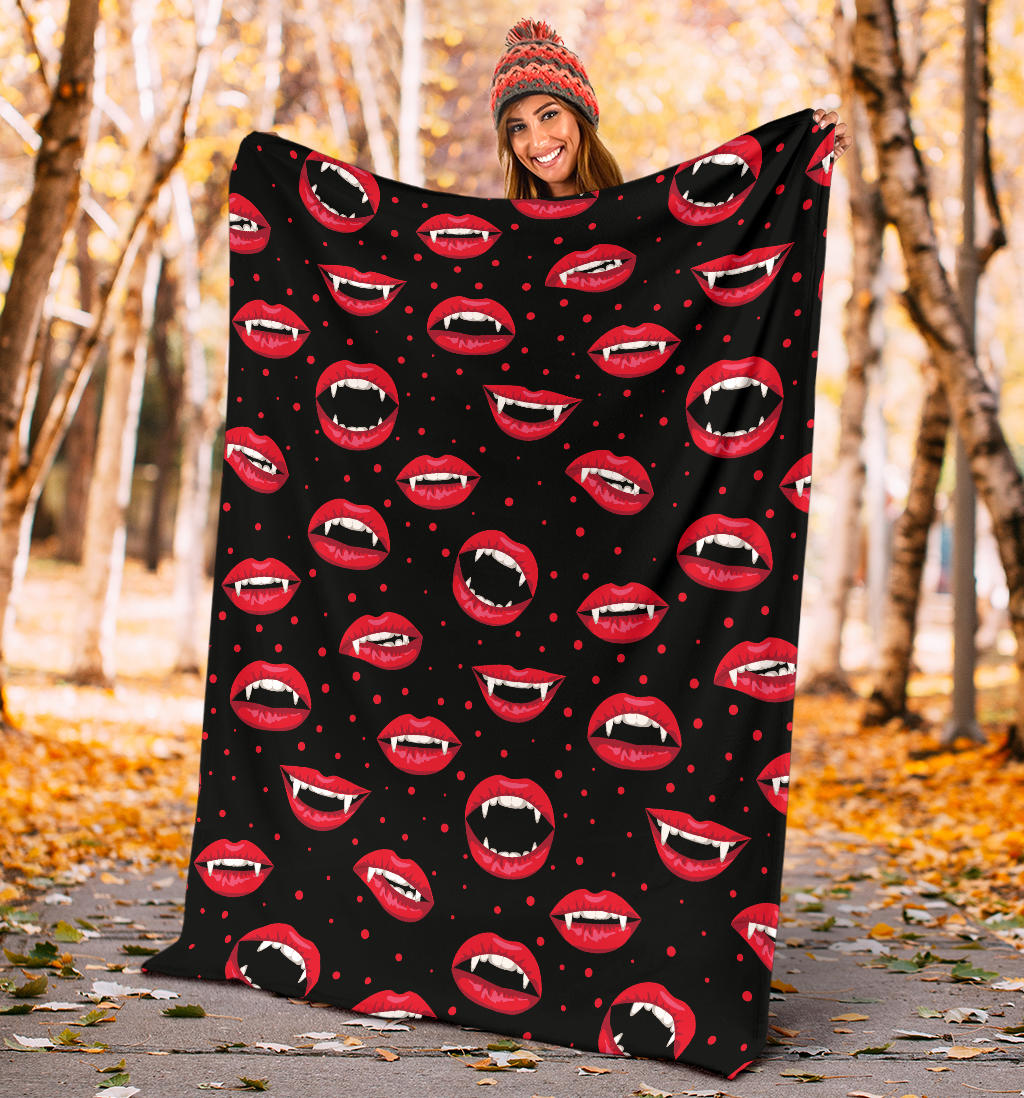 Halloween Pattern Print Design 01 Premium Blanket