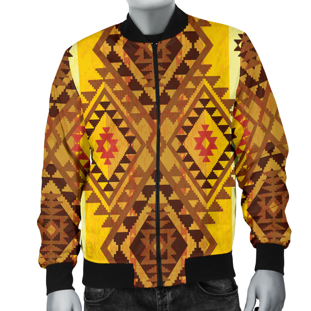 Native Pattern Print Design A09 Men Bomber Jacket