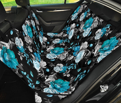 Rose Pattern Print Design A02 Rear Dog Car Seat Cover Hammock