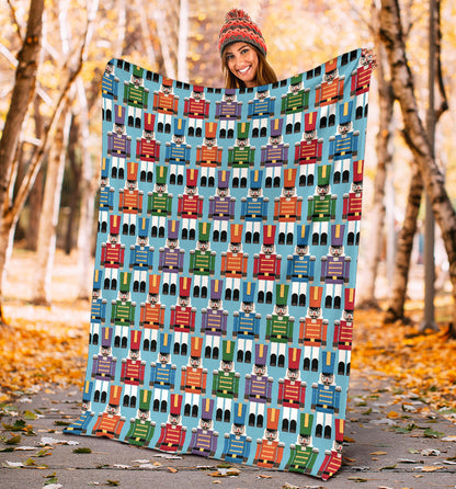 Nutcracker Pattern Print Design A02 Premium Blanket