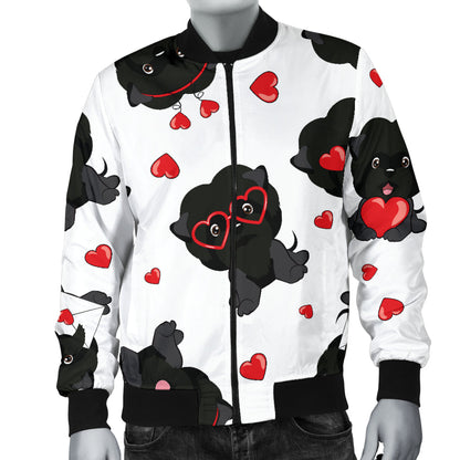 Affenpinscher Pattern Print Design 01 Men Bomber Jacket