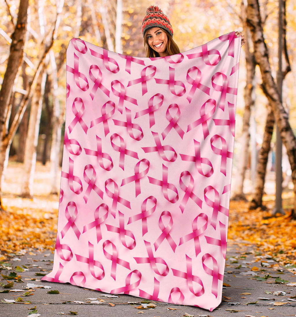 Breast cancer Pattern Print Design 04 Premium Blanket