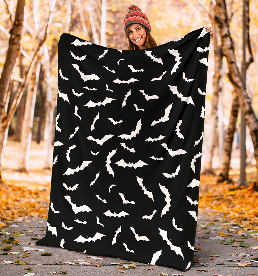 Bat Pattern Print Design 05 Premium Blanket