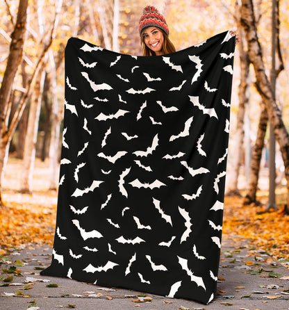 Bat Pattern Print Design 05 Premium Blanket