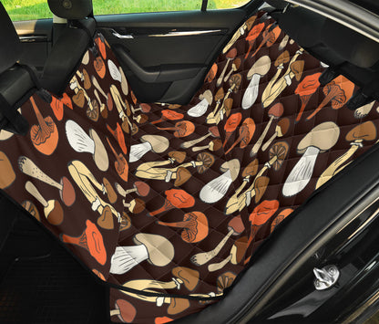Mushroom Pattern Print Design A05 Rear Dog Car Seat Cover Hammock