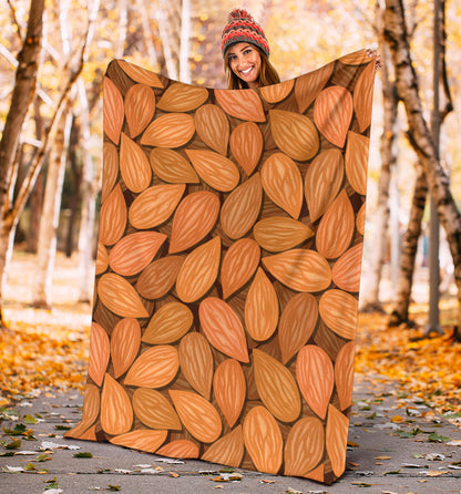 Almond Pattern Print Design 01 Premium Blanket