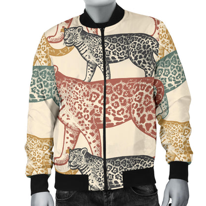 Jaguar Pattern Print Design 01 Men Bomber Jacket
