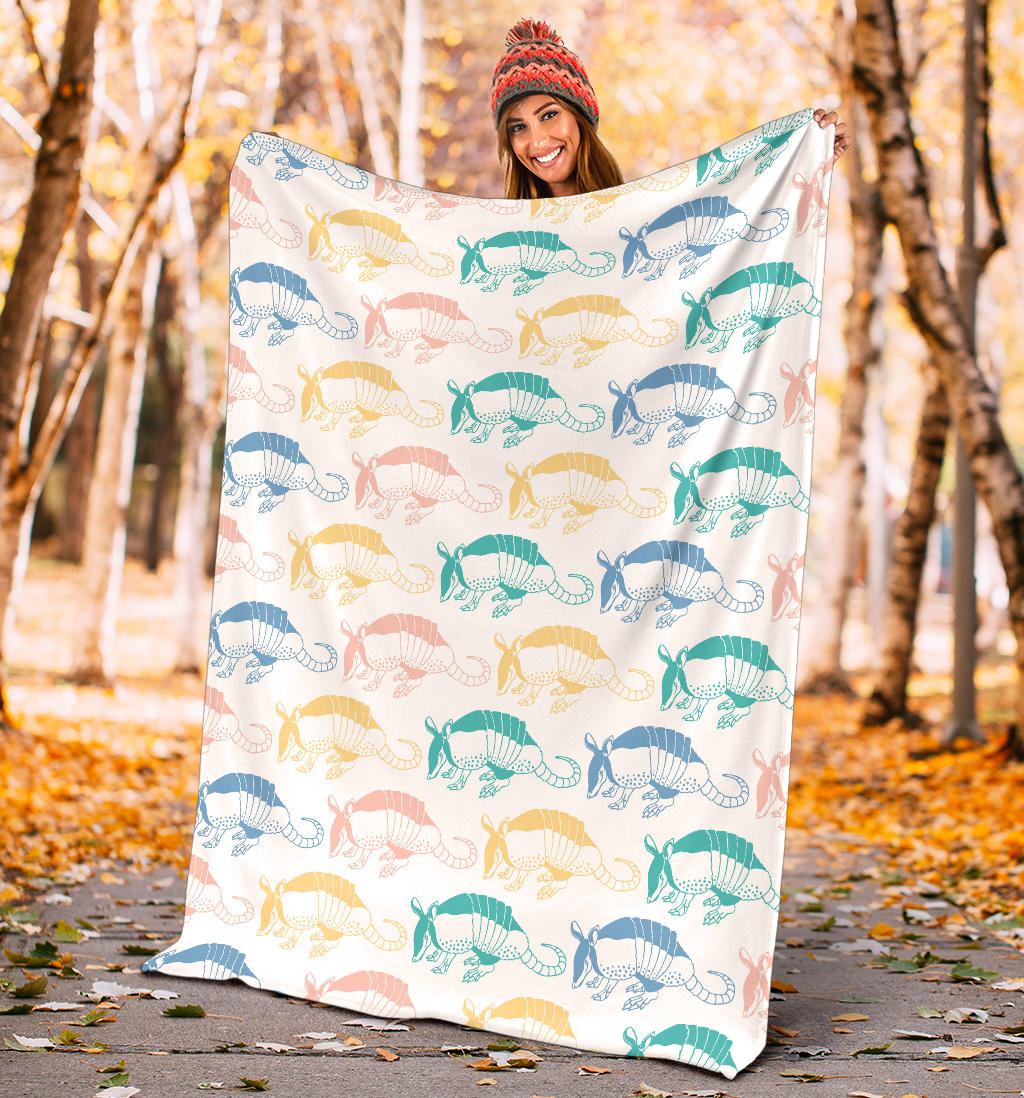 Armadillo Pattern Print Design 05 Premium Blanket