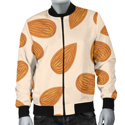 Almond Pattern Print Design 03 Men Bomber Jacket
