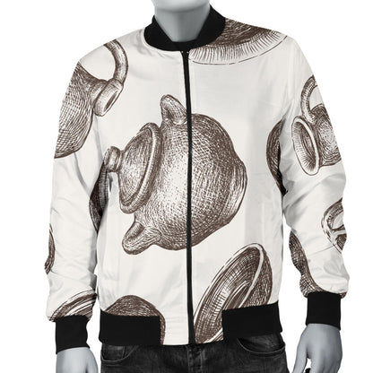 Pottery Pattern Print Design A01 Men Bomber Jacket
