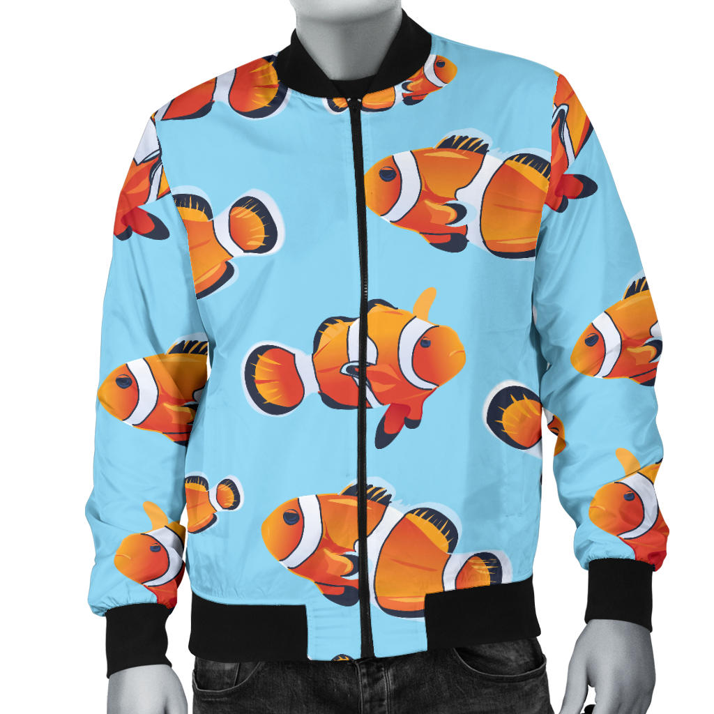 Clownfish Pattern Print Design 01 Men Bomber Jacket
