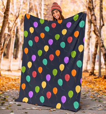 Ballon Colorful Pattern Print Design 03 Premium Blanket