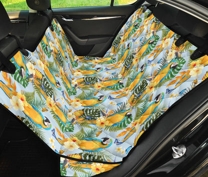 Parrot Pattern Print Design A04 Rear Dog Car Seat Cover Hammock
