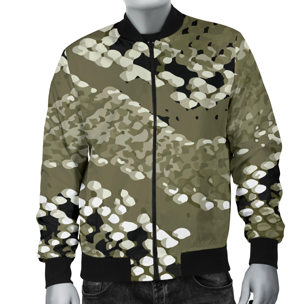 Python Pattern Print Design A04 Men Bomber Jacket