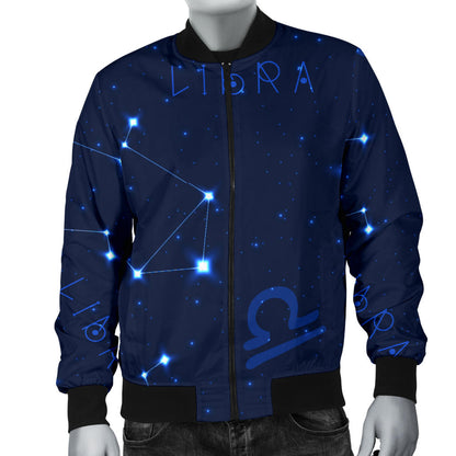 Libra Pattern Print Design 04 Men Bomber Jacket