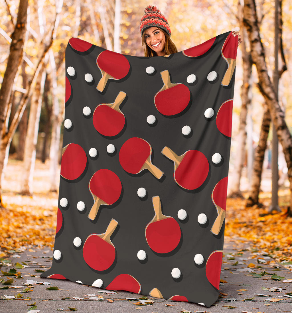 Ping Pong Pattern Print Design A05 Premium Blanket