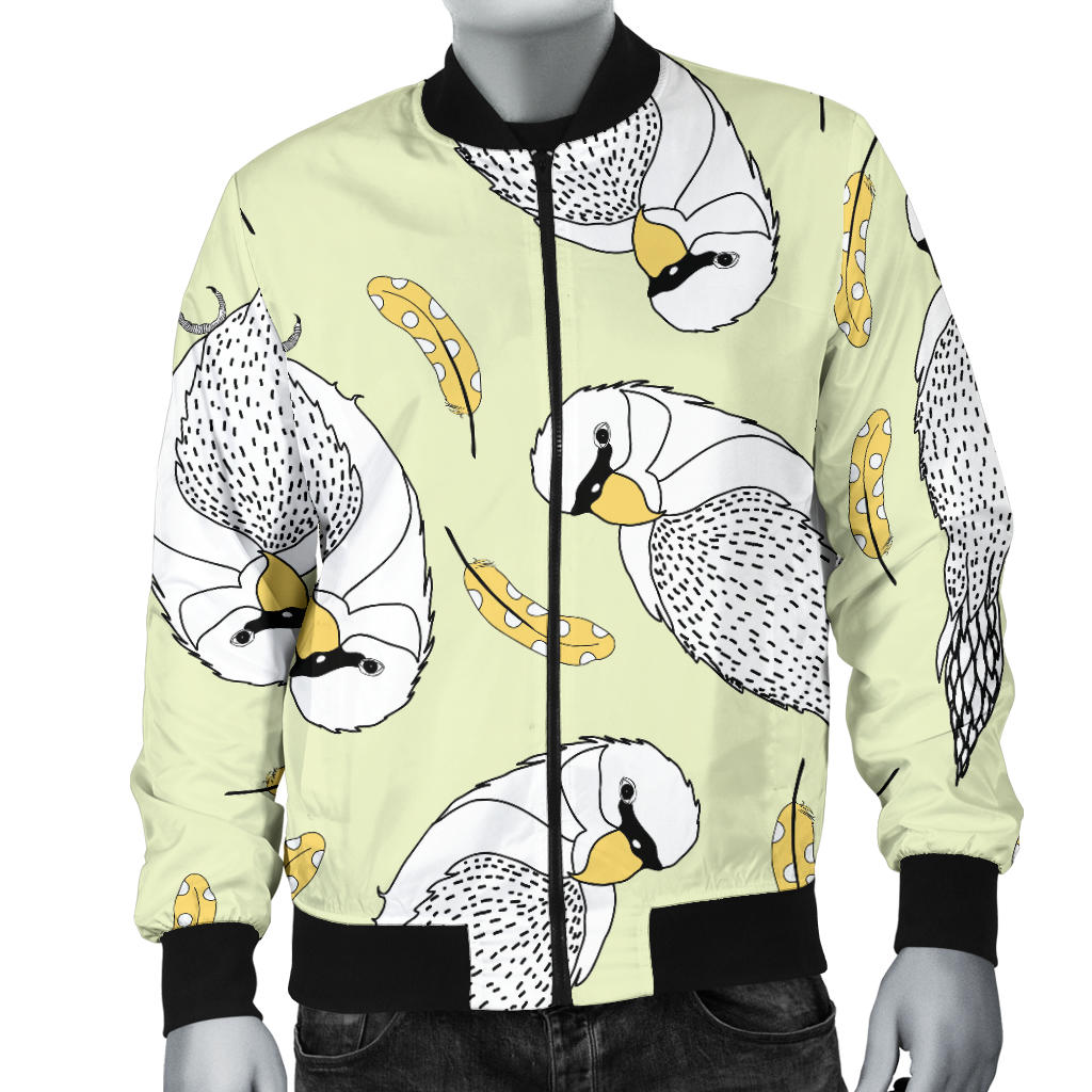 Parakeet Pattern Print Design A03 Men Bomber Jacket