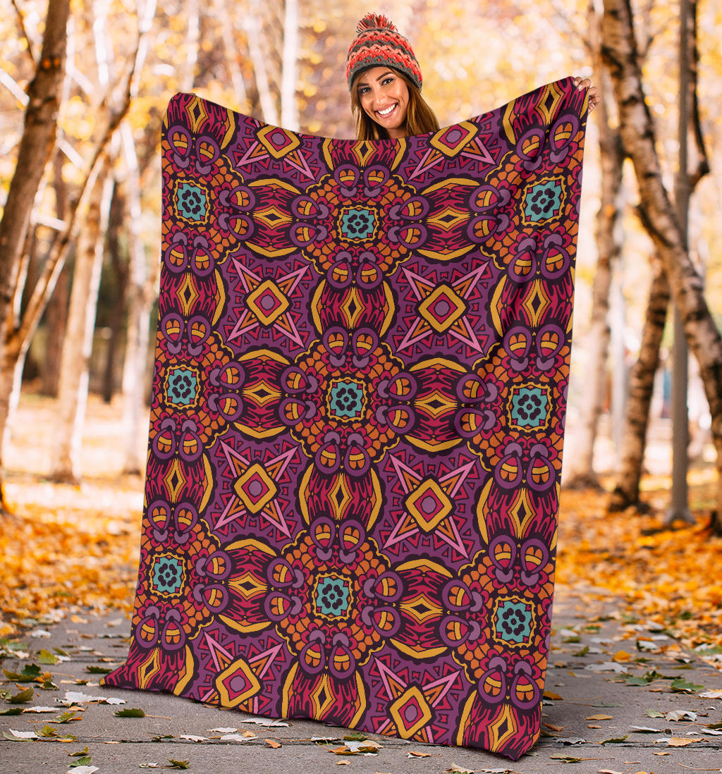 Bohemian Pattern Print Design 10 Premium Blanket