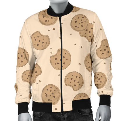 Biscuit Pattern Print Design 02 Men Bomber Jacket