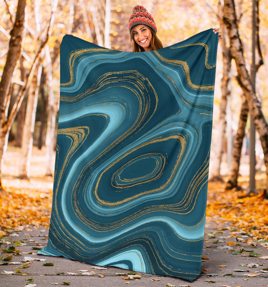 Liquid Pattern Print Design 04 Premium Blanket