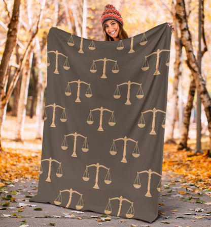 Libra Pattern Print Design 01 Premium Blanket