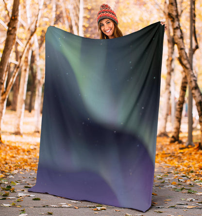 Aurora Borealis Pattern Print Design 01 Premium Blanket