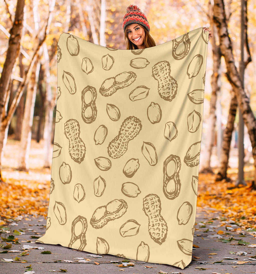 Peanut Pattern Print Design A02 Premium Blanket