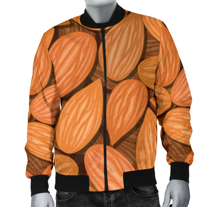 Almond Pattern Print Design 01 Men Bomber Jacket