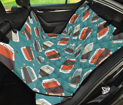 Accordion Pattern Print Design 02 Rear Dog Car Seat Cover Hammock