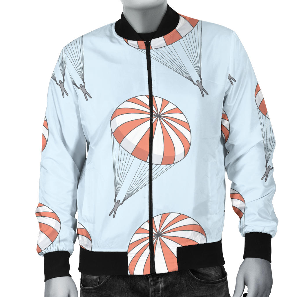 Skydiving Pattern Print Design 01 Men Bomber Jacket