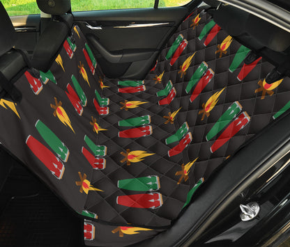 Conga Pattern Print Design 01 Rear Dog Car Seat Cover Hammock
