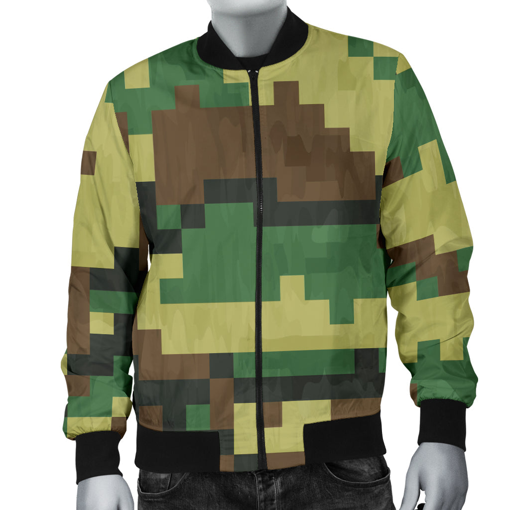 ACU Army Digital Pattern Print Design 02 Men Bomber Jacket