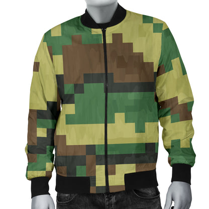 ACU Army Digital Pattern Print Design 02 Men Bomber Jacket