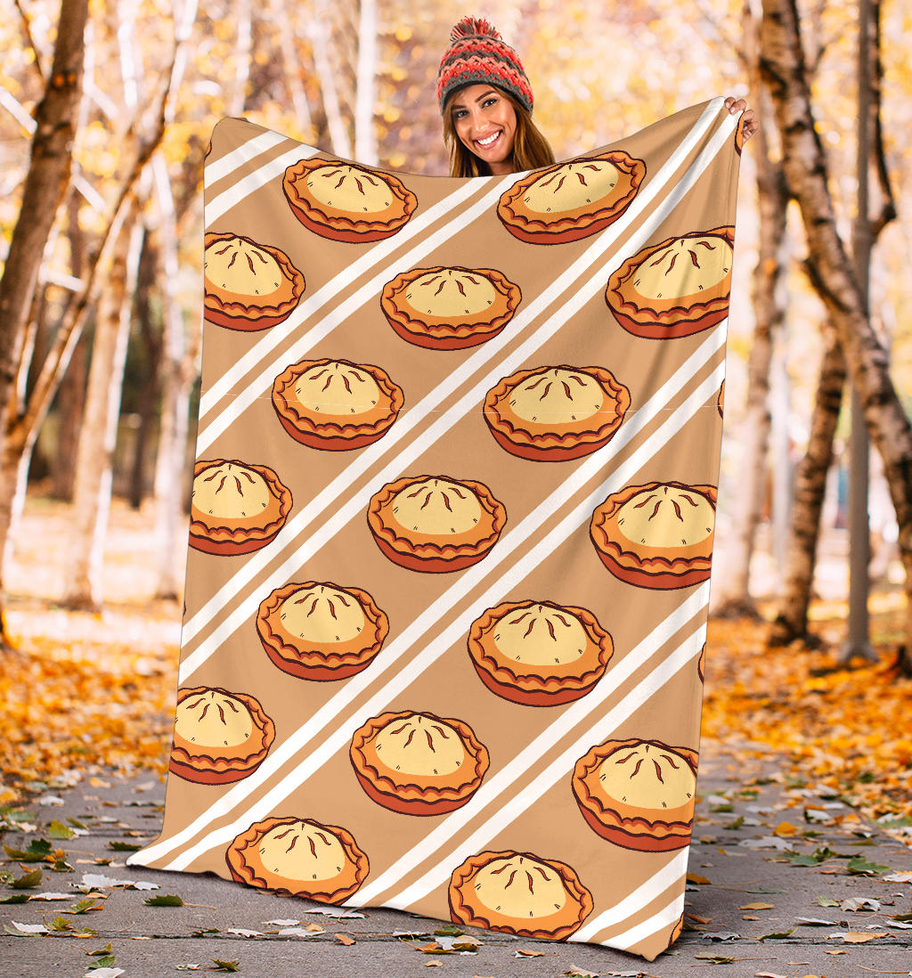 Pie Pattern Print Design A02 Premium Blanket