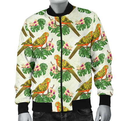 Conures Pattern Print Design 01 Men Bomber Jacket