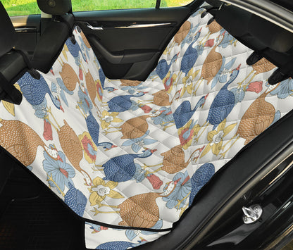 Guinea Fowl Pattern Print Design 01 Rear Dog Car Seat Cover Hammock