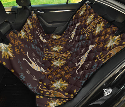 Kangaroos Pattern Print Design 03 Rear Dog Car Seat Cover Hammock