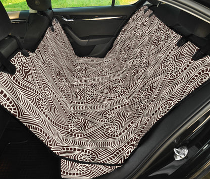 Maori Pattern Print Design 04 Rear Dog Car Seat Cover Hammock