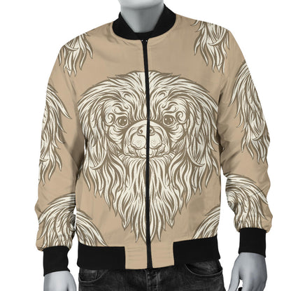 Pekingese Pattern Print Design A01 Men Bomber Jacket