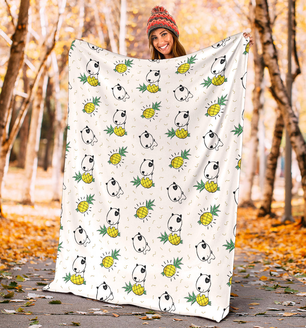 Bull Terriers Pattern Print Design 05 Premium Blanket