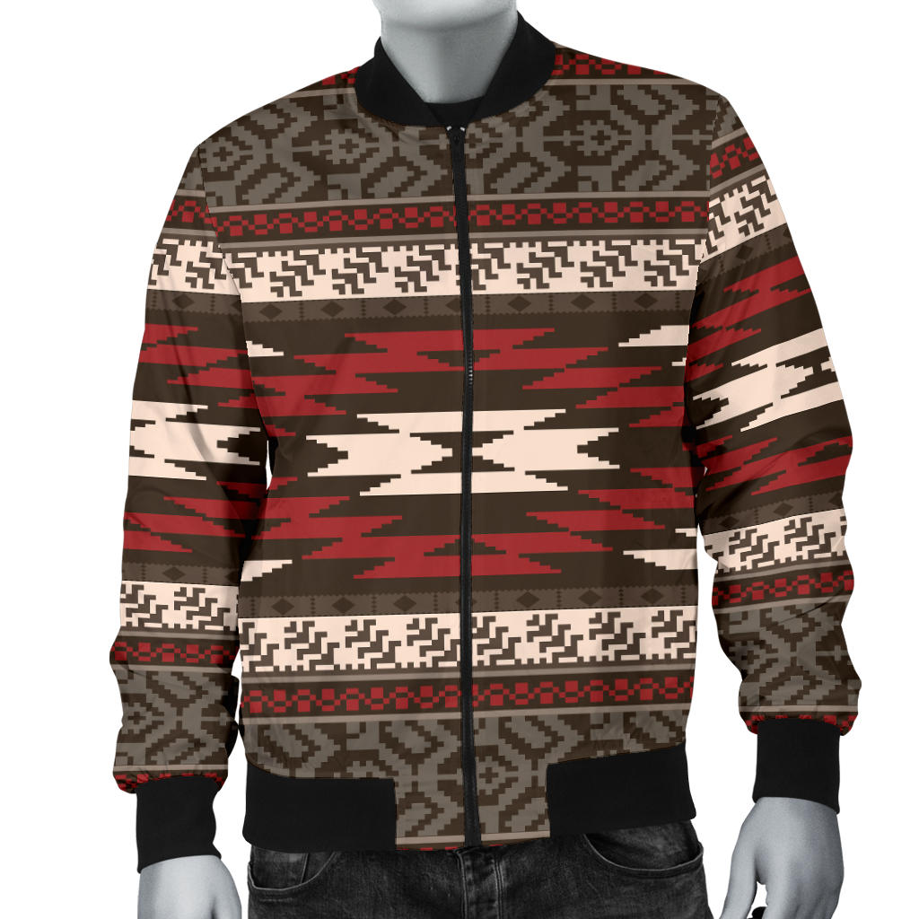 Native Pattern Print Design A03 Men Bomber Jacket